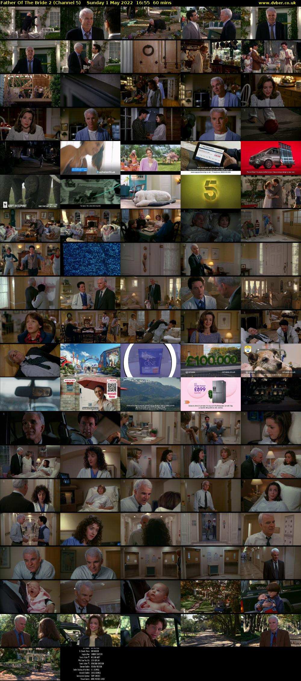 Father Of The Bride 2 (Channel 5) Sunday 1 May 2022 16:55 - 17:55
