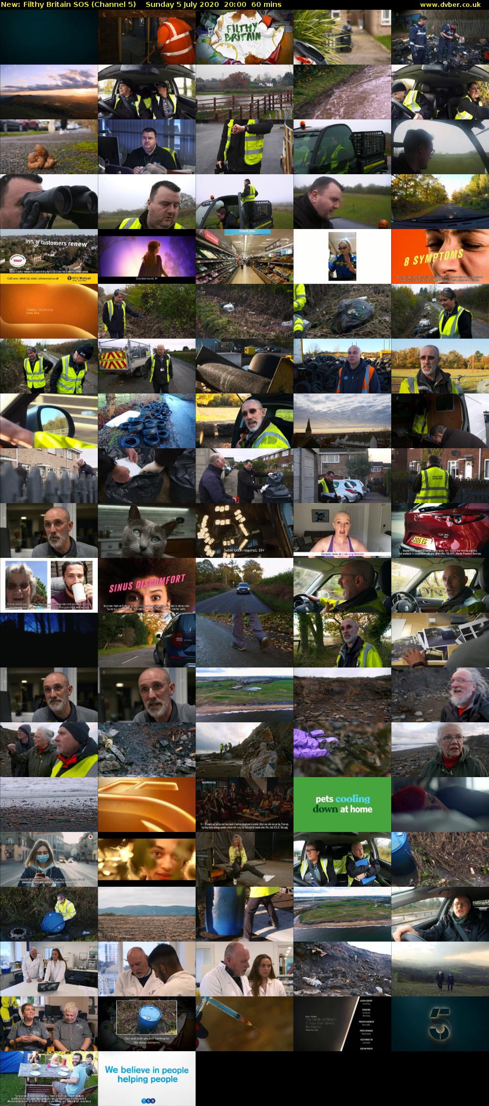 Filthy Britain SOS (Channel 5) Sunday 5 July 2020 20:00 - 21:00