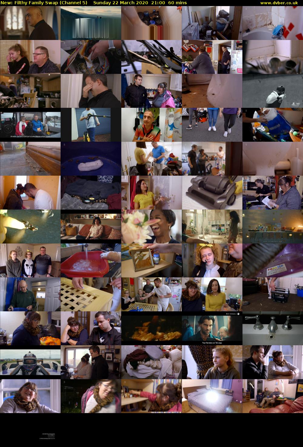 Filthy Family Swap (Channel 5) Sunday 22 March 2020 21:00 - 22:00