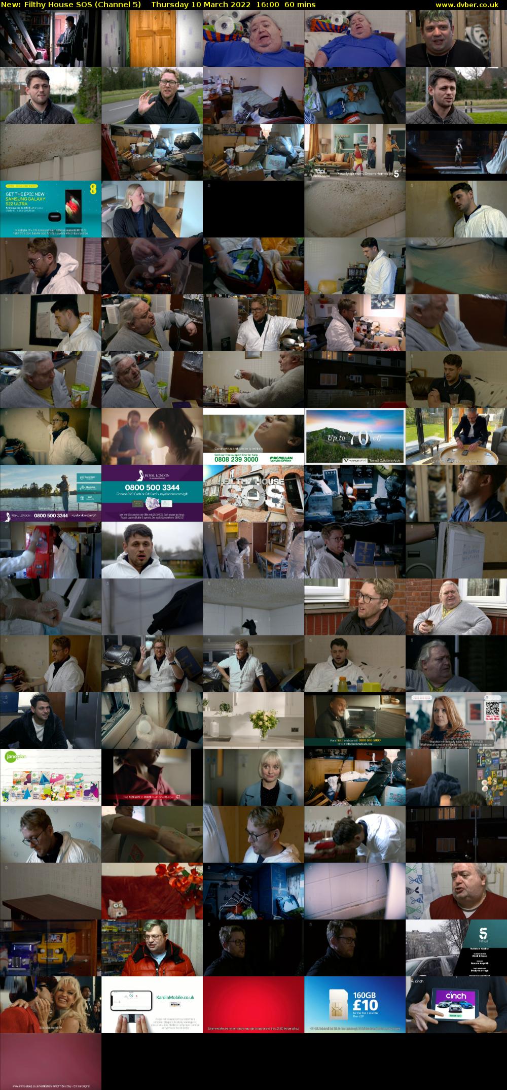 Filthy House SOS (Channel 5) Thursday 10 March 2022 16:00 - 17:00