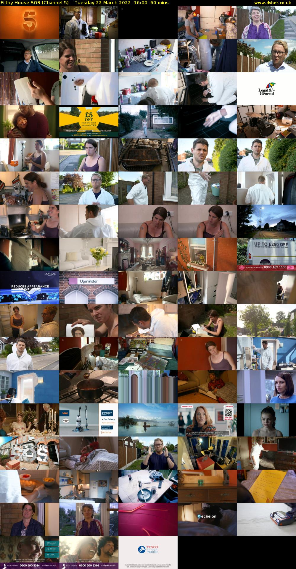 Filthy House SOS (Channel 5) Tuesday 22 March 2022 16:00 - 17:00