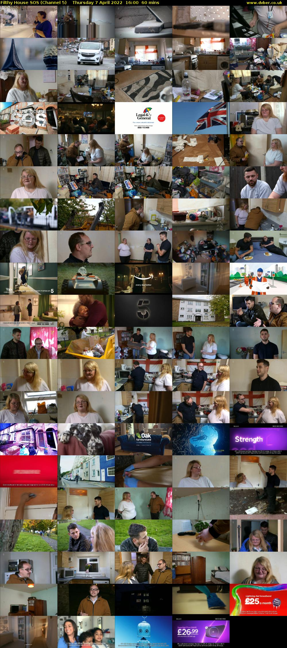 Filthy House SOS (Channel 5) Thursday 7 April 2022 16:00 - 17:00