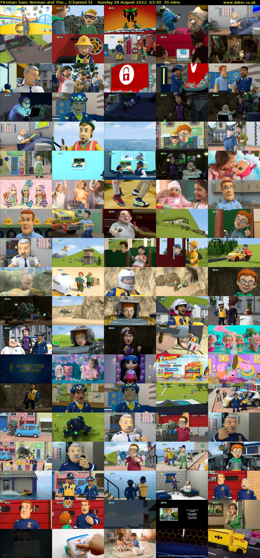 Fireman Sam: Norman and The... (Channel 5) Sunday 28 August 2022 07:40 - 08:50