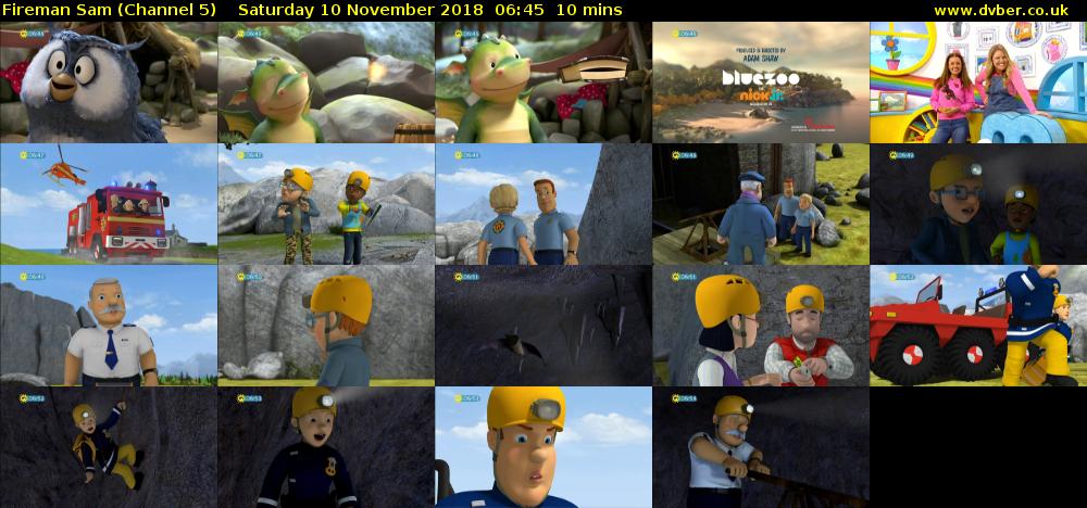 Fireman Sam (Channel 5) Saturday 10 November 2018 06:45 - 06:55