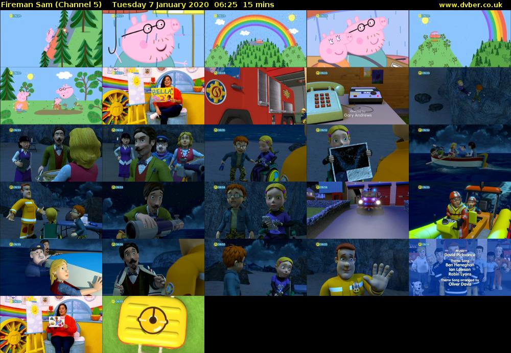 Fireman Sam (Channel 5) Tuesday 7 January 2020 06:25 - 06:40
