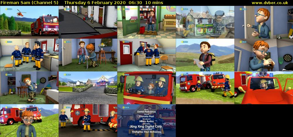 Fireman Sam (Channel 5) Thursday 6 February 2020 06:30 - 06:40