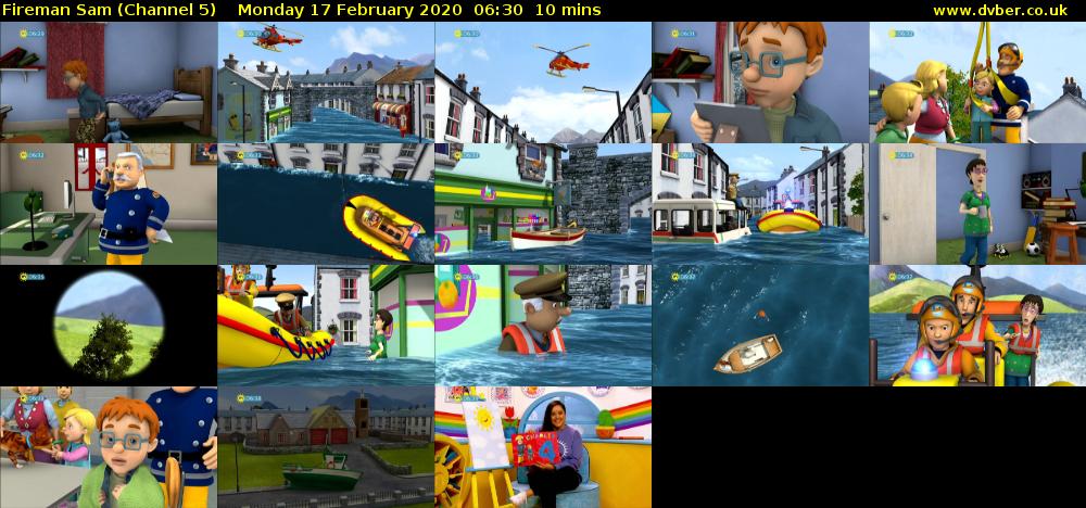 Fireman Sam (Channel 5) Monday 17 February 2020 06:30 - 06:40