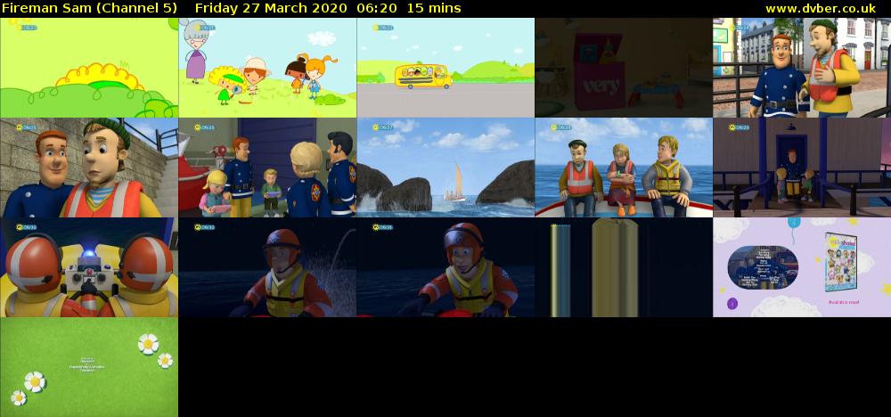 Fireman Sam (Channel 5) Friday 27 March 2020 06:20 - 06:35