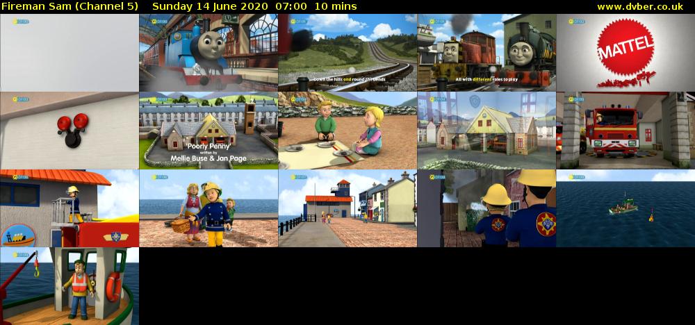 Fireman Sam (Channel 5) Sunday 14 June 2020 07:00 - 07:10