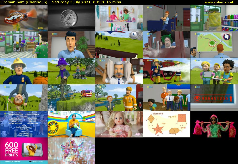 Fireman Sam (Channel 5) Saturday 3 July 2021 08:30 - 08:45
