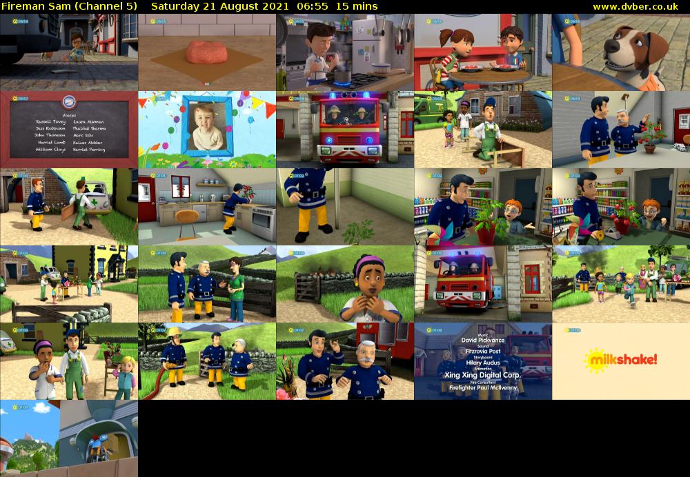 Fireman Sam (Channel 5) Saturday 21 August 2021 06:55 - 07:10