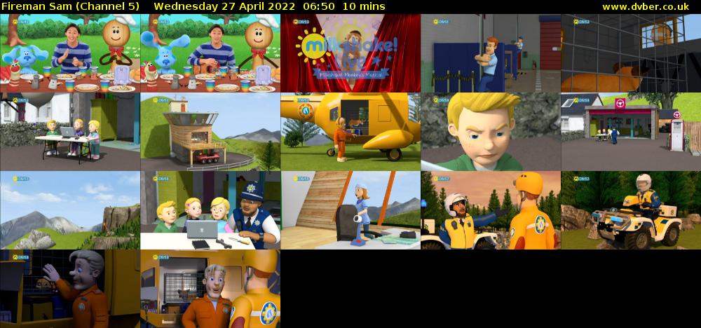 Fireman Sam (Channel 5) Wednesday 27 April 2022 06:50 - 07:00