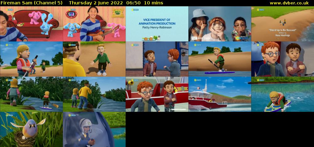 Fireman Sam (Channel 5) Thursday 2 June 2022 06:50 - 07:00