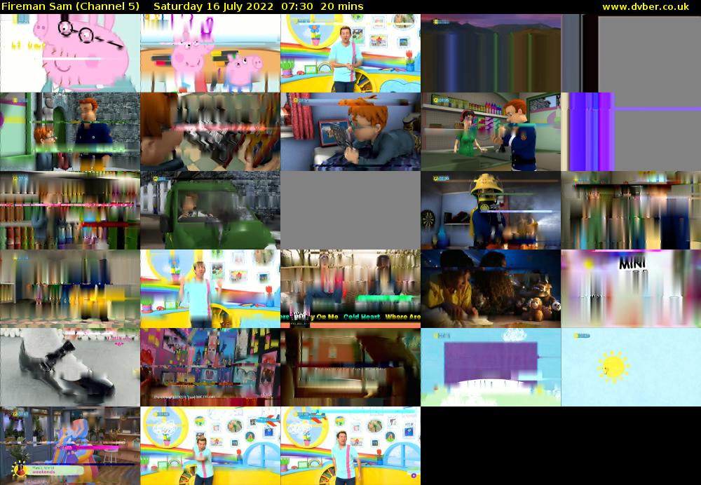 Fireman Sam (Channel 5) Saturday 16 July 2022 07:30 - 07:50