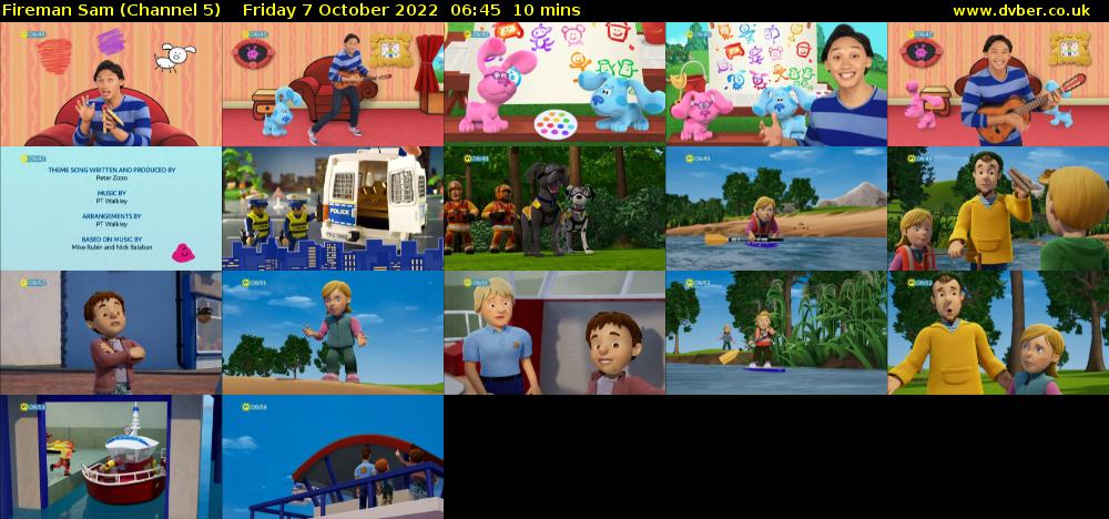 Fireman Sam (Channel 5) Friday 7 October 2022 06:45 - 06:55