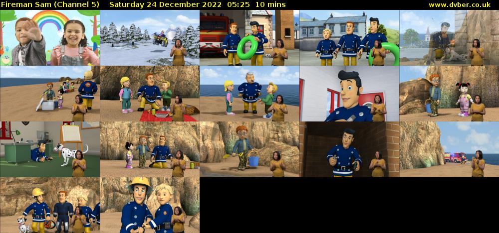 Fireman Sam (Channel 5) Saturday 24 December 2022 05:25 - 05:35