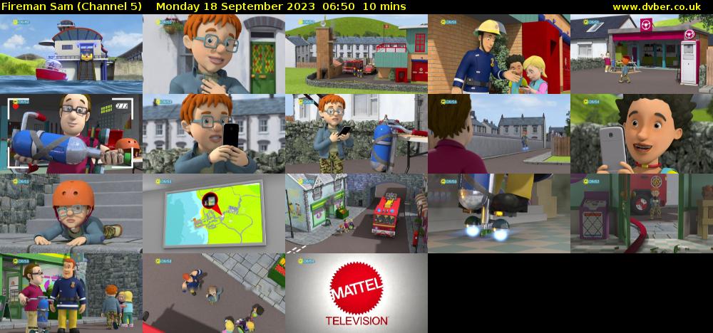 Fireman Sam (Channel 5) Monday 18 September 2023 06:50 - 07:00