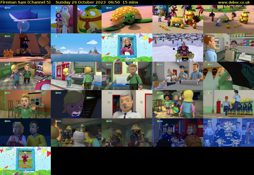 Fireman Sam (Channel 5) Sunday 29 October 2023 06:50 - 07:05
