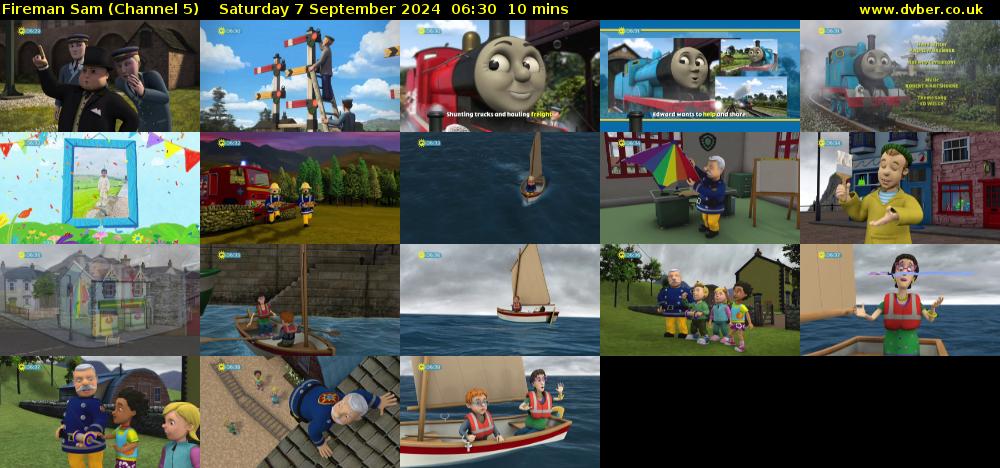 Fireman Sam (Channel 5) Saturday 7 September 2024 06:30 - 06:40