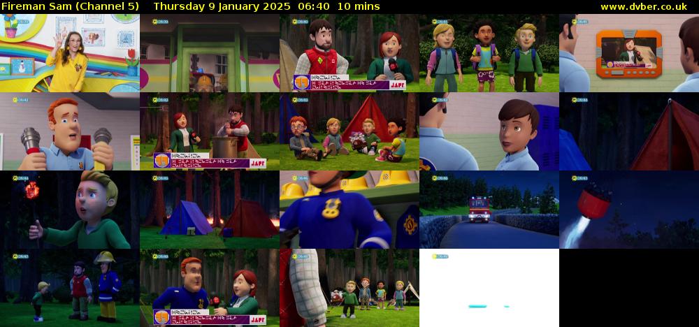 Fireman Sam (Channel 5) Thursday 9 January 2025 06:40 - 06:50