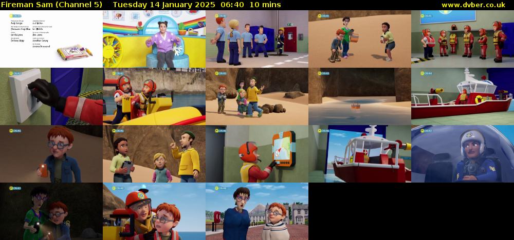 Fireman Sam (Channel 5) Tuesday 14 January 2025 06:40 - 06:50