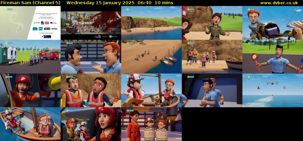 Fireman Sam (Channel 5) Wednesday 15 January 2025 06:40 - 06:50