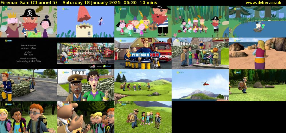 Fireman Sam (Channel 5) Saturday 18 January 2025 06:30 - 06:40