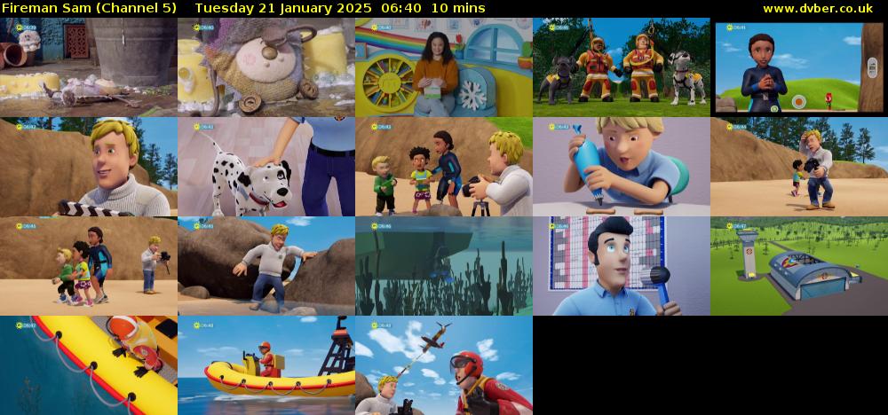 Fireman Sam (Channel 5) Tuesday 21 January 2025 06:40 - 06:50