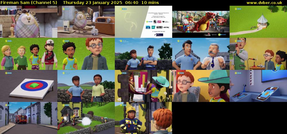 Fireman Sam (Channel 5) Thursday 23 January 2025 06:40 - 06:50