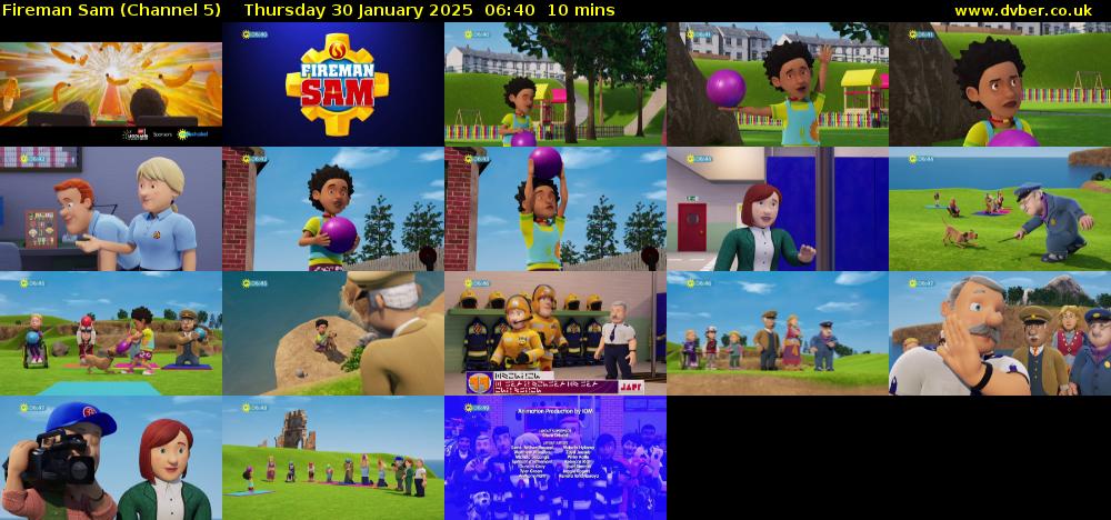 Fireman Sam (Channel 5) Thursday 30 January 2025 06:40 - 06:50