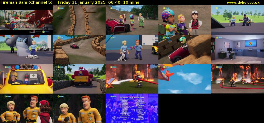 Fireman Sam (Channel 5) Friday 31 January 2025 06:40 - 06:50