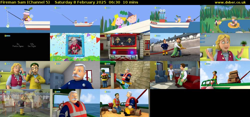Fireman Sam (Channel 5) Saturday 8 February 2025 06:30 - 06:40