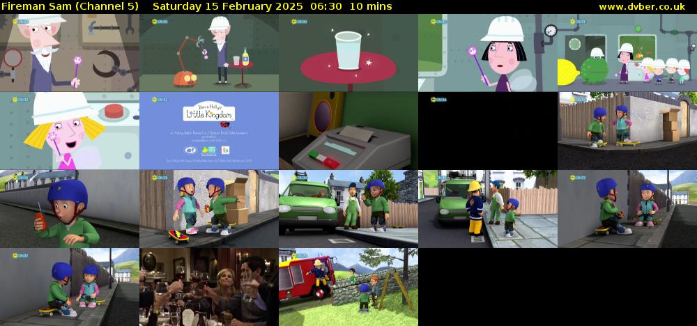 Fireman Sam (Channel 5) Saturday 15 February 2025 06:30 - 06:40