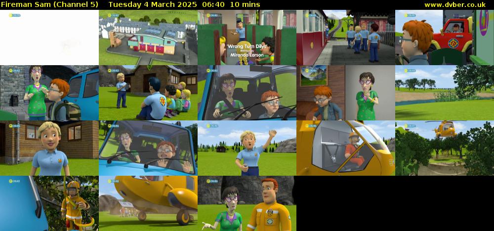 Fireman Sam (Channel 5) Tuesday 4 March 2025 06:40 - 06:50