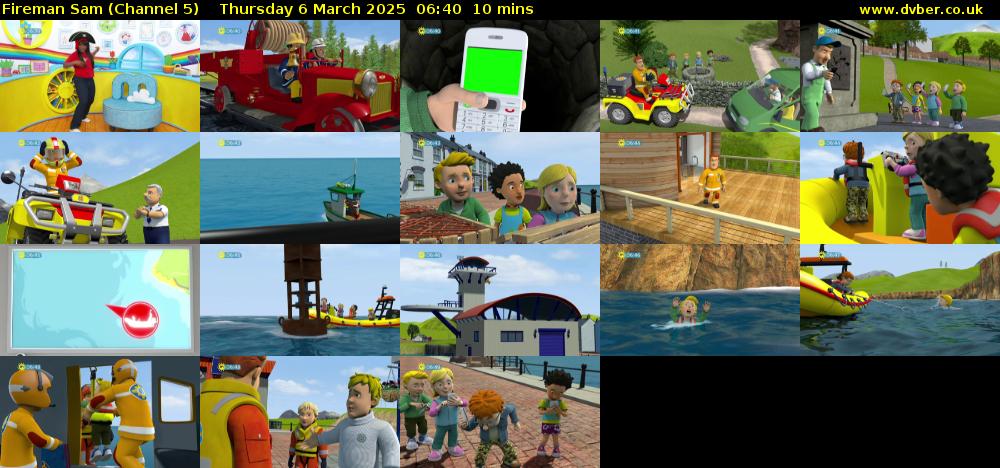 Fireman Sam (Channel 5) Thursday 6 March 2025 06:40 - 06:50