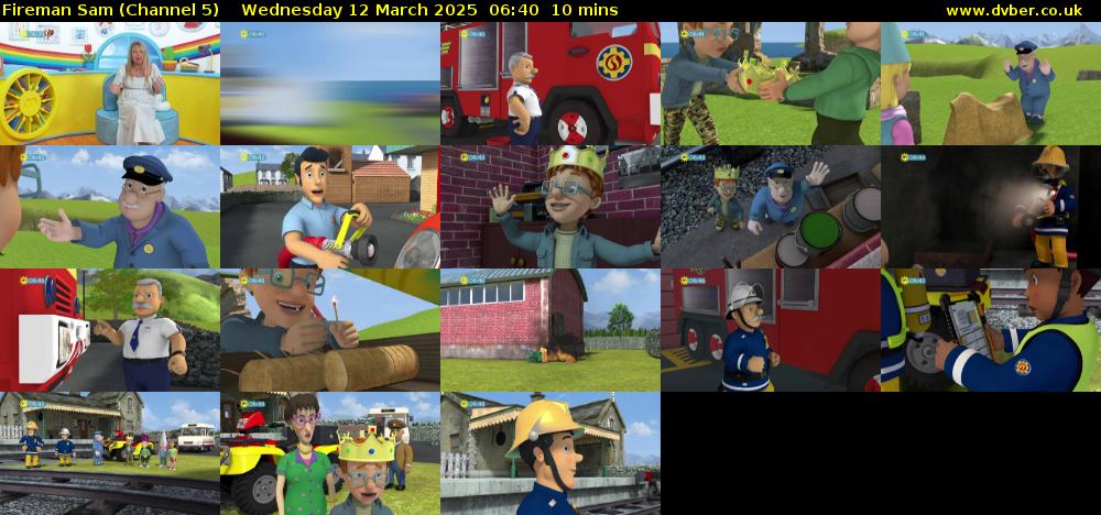 Fireman Sam (Channel 5) Wednesday 12 March 2025 06:40 - 06:50