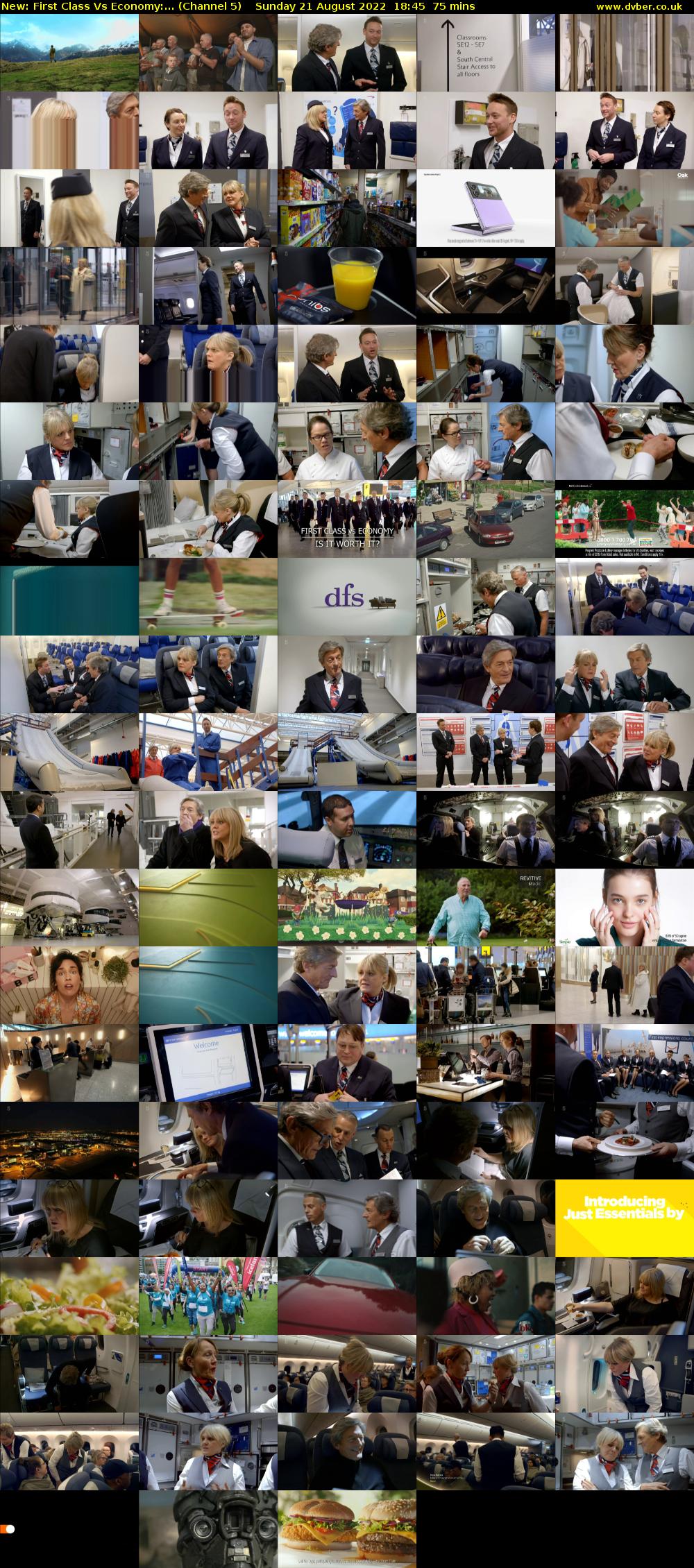 First Class Vs Economy:... (Channel 5) Sunday 21 August 2022 18:45 - 20:00