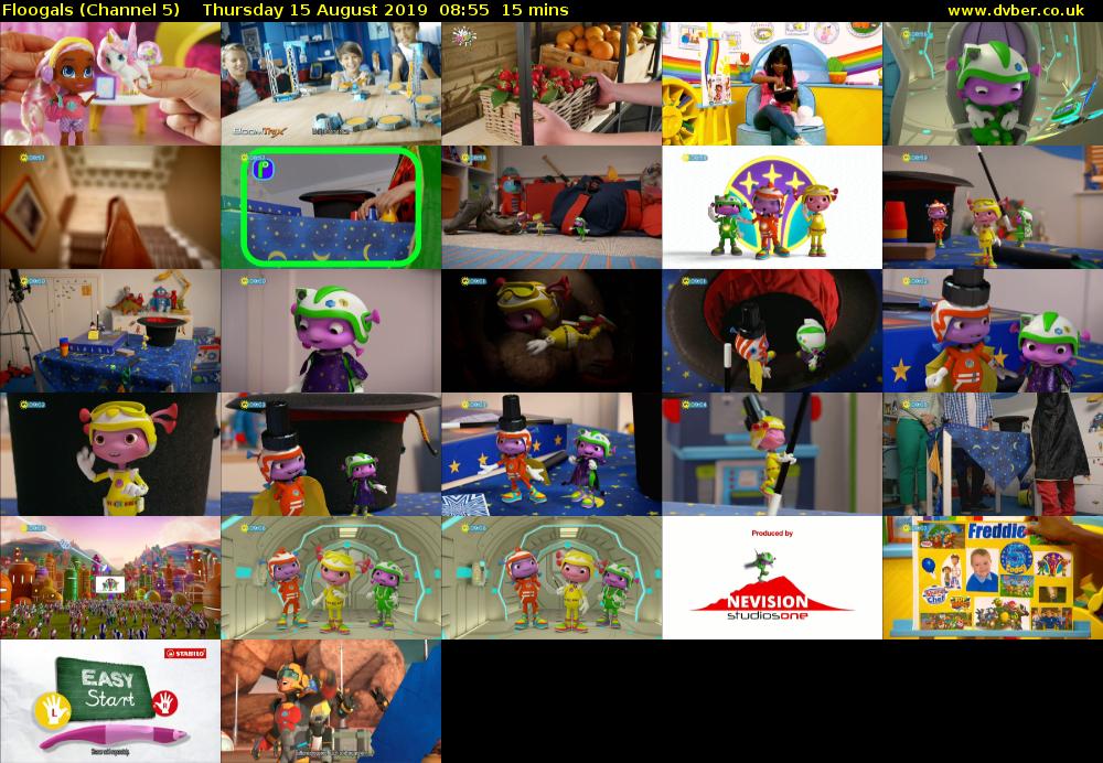 Floogals (Channel 5) Thursday 15 August 2019 08:55 - 09:10