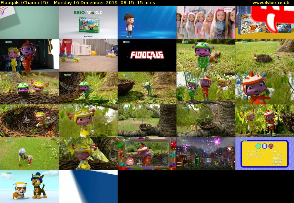 Floogals (Channel 5) Monday 16 December 2019 08:15 - 08:30