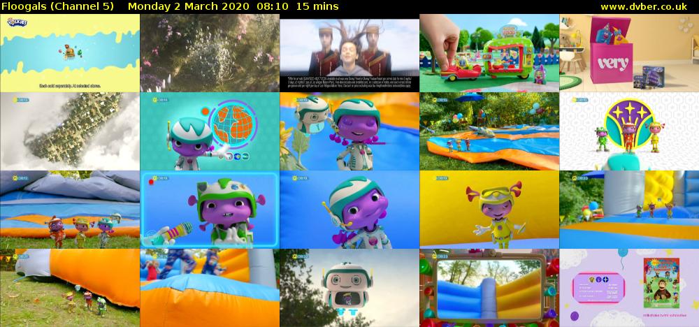 Floogals (Channel 5) Monday 2 March 2020 08:10 - 08:25