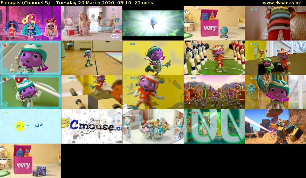 Floogals (Channel 5) Tuesday 24 March 2020 08:10 - 08:30