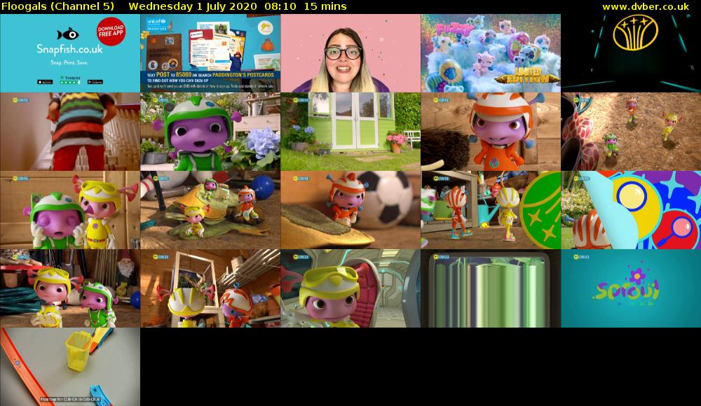 Floogals (Channel 5) Wednesday 1 July 2020 08:10 - 08:25