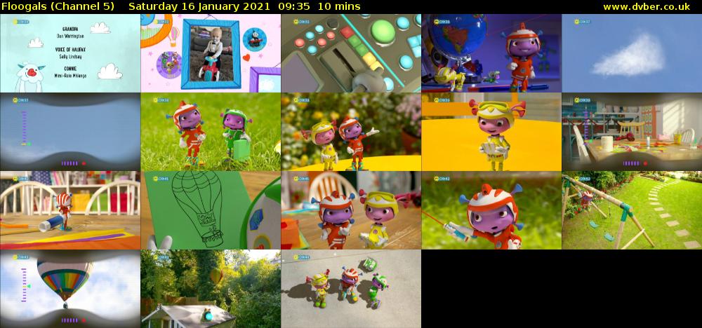 Floogals (Channel 5) Saturday 16 January 2021 09:35 - 09:45