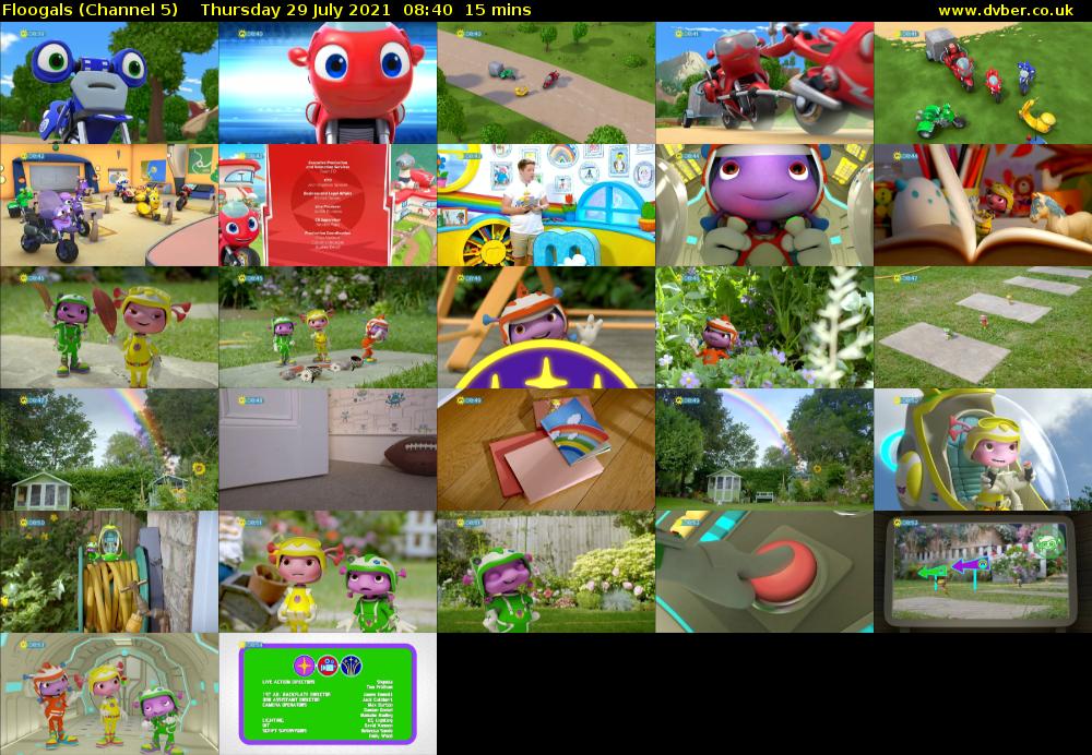 Floogals (Channel 5) Thursday 29 July 2021 08:40 - 08:55