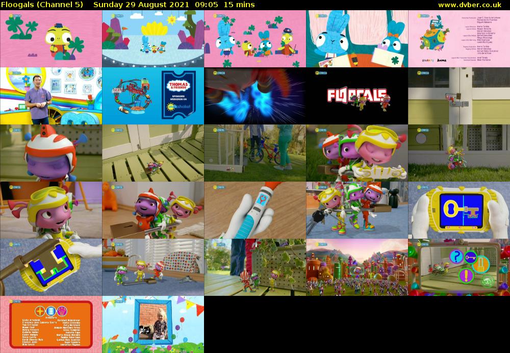 Floogals (Channel 5) Sunday 29 August 2021 09:05 - 09:20