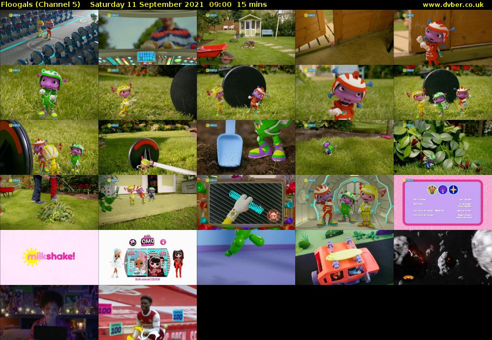 Floogals (Channel 5) Saturday 11 September 2021 09:00 - 09:15