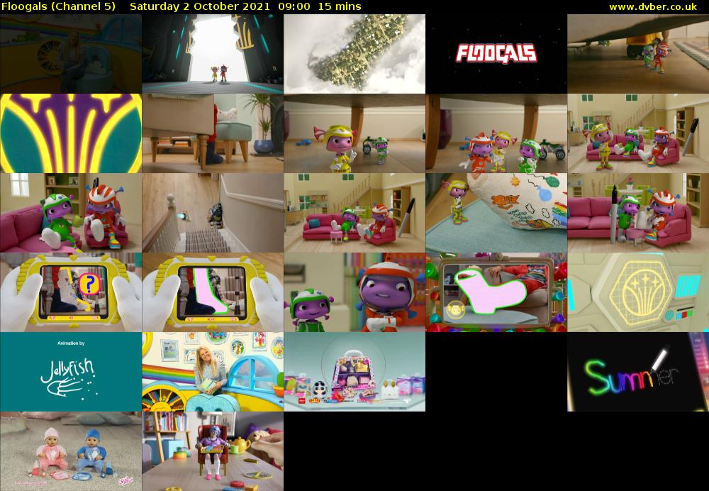 Floogals (Channel 5) Saturday 2 October 2021 09:00 - 09:15