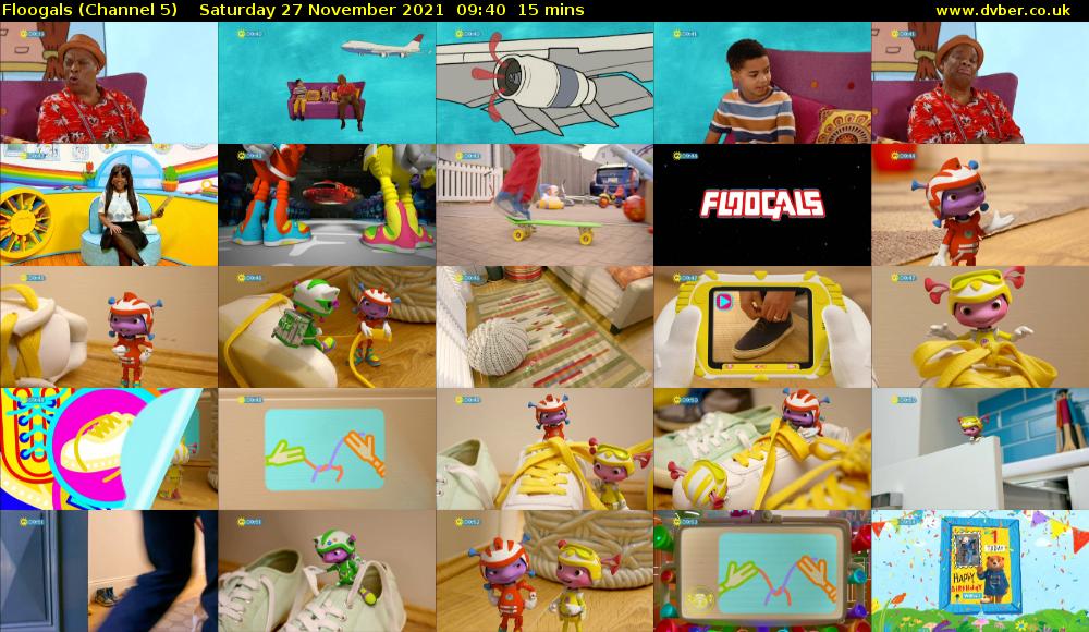 Floogals (Channel 5) Saturday 27 November 2021 09:40 - 09:55