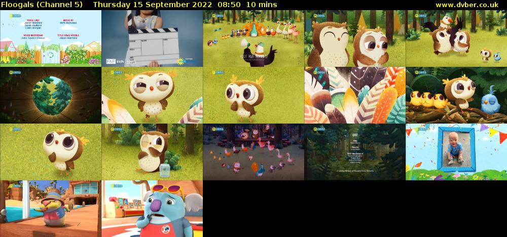 Floogals (Channel 5) Thursday 15 September 2022 08:50 - 09:00