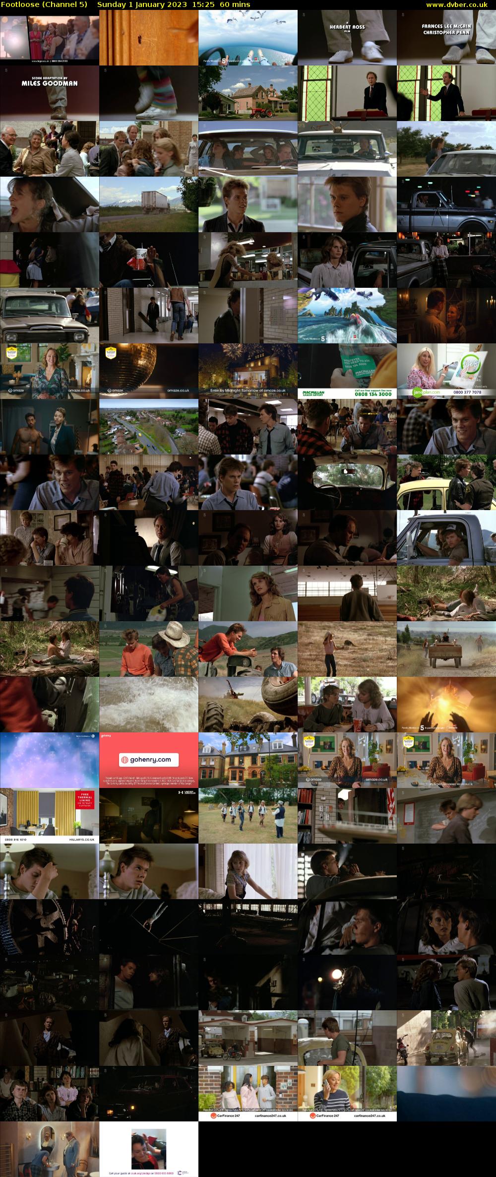 Footloose (Channel 5) Sunday 1 January 2023 15:25 - 16:25